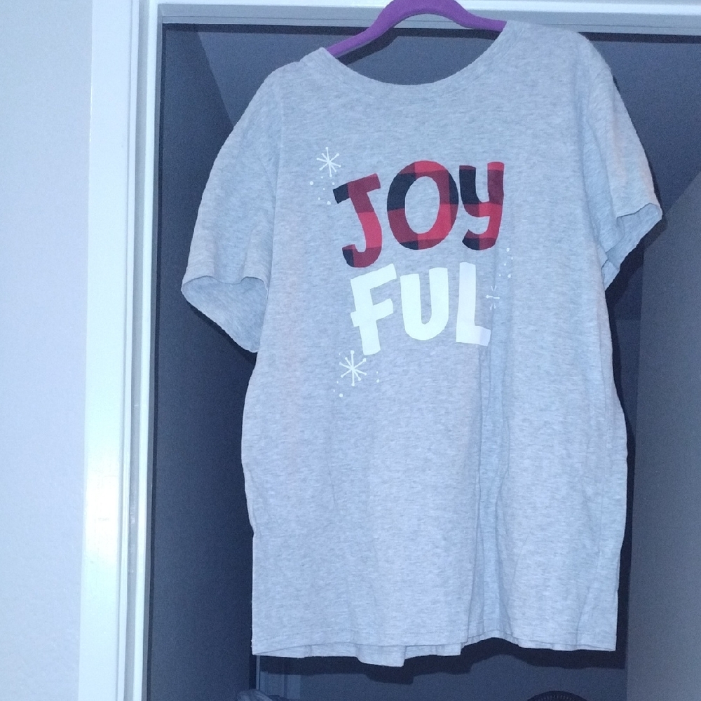 Wondershop Gray and Pink Women's Sleepwear Top